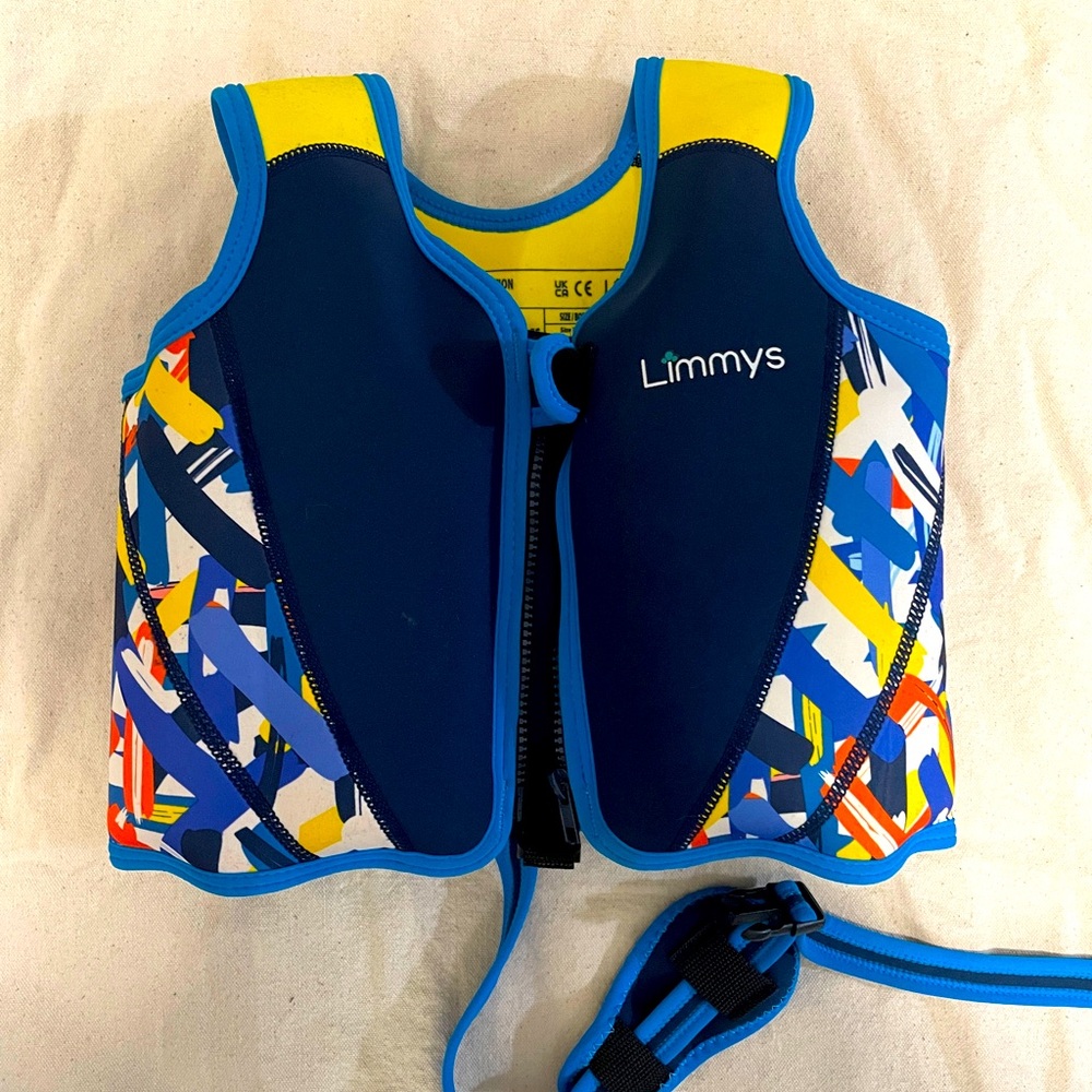 Kids Swim Vest - Blue and Yellow